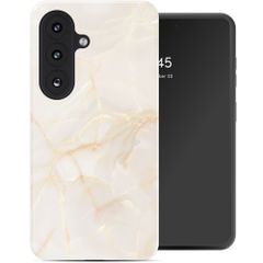 Selencia Coque arrière Vivid Samsung Galaxy S26 - Golden Beige Marble