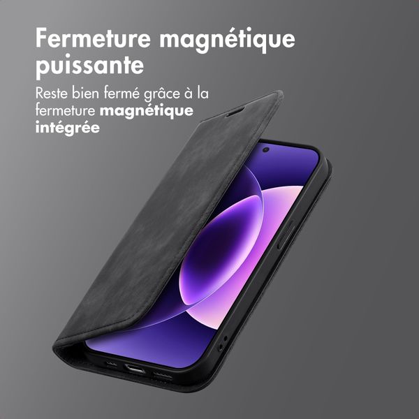 imoshion Étui de téléphone portefeuille Slim Xiaomi 17 Pro Max - Noir