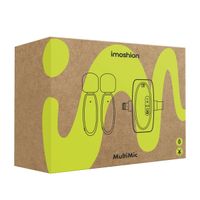 imoshion MultiMic Pack Duo Microphone avec Boîtier de Charge - Microphone à Cravate - Sans fil - 3,5 mm AUX / USB-C / Lightning