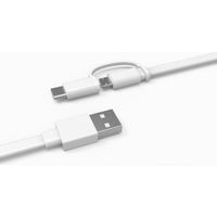 Huawei Câble USB vers Micro-USB & USB-C original - 1,5 mètres - Blanc