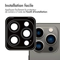 imoshion ﻿Lot de 2 protections d'objectif de caméra Apple iPhone 13 Pro / 13 Pro Max - Noir