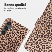 imoshion Étui de télephone portefeuille Design Samsung Galaxy S24 - Leopard Mood