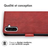 imoshion Étui de téléphone portefeuille Luxe Samsung Galaxy A36 - Rouge