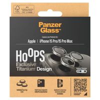 PanzerGlass Protection Caméra Hoops Optic Rings Apple iPhone 15 Pro / 15 Pro Max - Natural Titanium