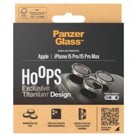 PanzerGlass Protection Caméra Hoop Optic Rings iPhone 15 Pro / 15 Pro Max - Natural Titanium