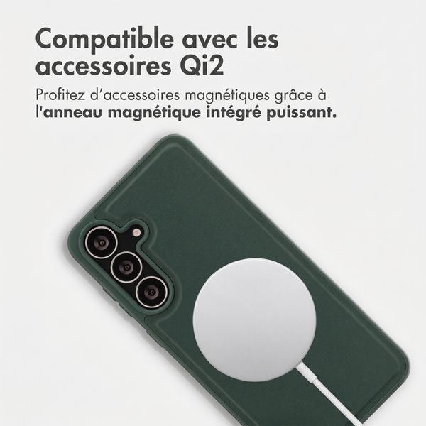 Accezz Coque arrière Edge avec MagSafe Samsung Galaxy S25 FE - Vert