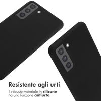 imoshion Coque en silicone avec cordon Samsung Galaxy S21 FE - Noir