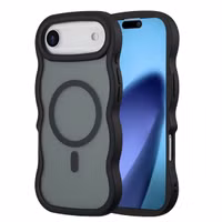 Selencia Coque arrière Wavy avec MagSafe Apple iPhone Air - Noir