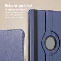 imoshion Coque tablette rotatif à 360° Samsung Galaxy Tab S9 11.0 pouces / Tab S9 FE 10.9 pouces - Bleu foncé