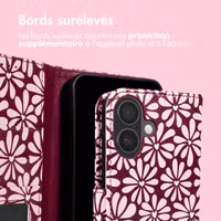 imoshion Étui de télephone portefeuille Design Apple iPhone 17 - Bloom Love Blush