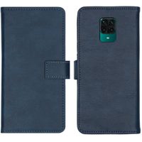 imoshion Étui de télephone portefeuille de luxe Xiaomi Redmi Note 9 Pro / 9S - Bleu foncé