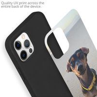 Concevez votre propre coque en gel Apple iPhone 12 (Pro) - Noir