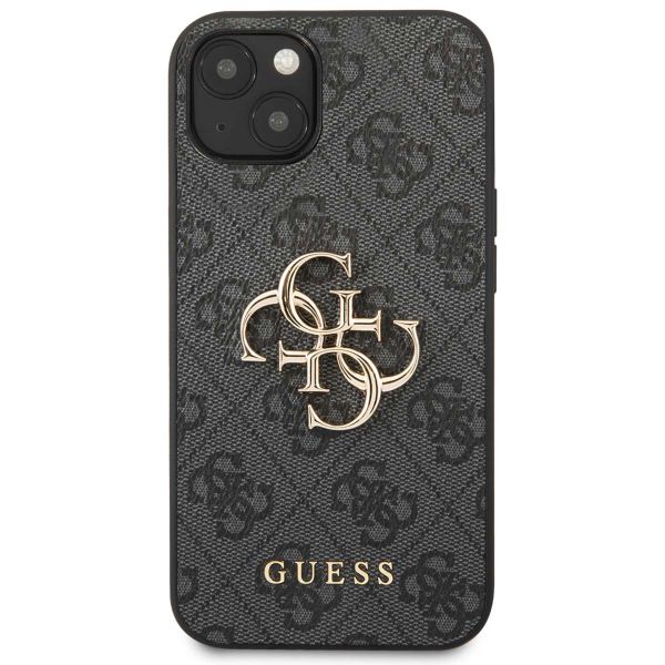 Guess Coque 4G Metal Logo Backcover iPhone 13 - Gris