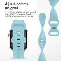 imoshion Bracelet en silicone⁺ Apple Watch Series 1 á 9 / SE (38/40/41 mm) | Series 10 (42 mm) - Bleu Saphir - Taille S/M