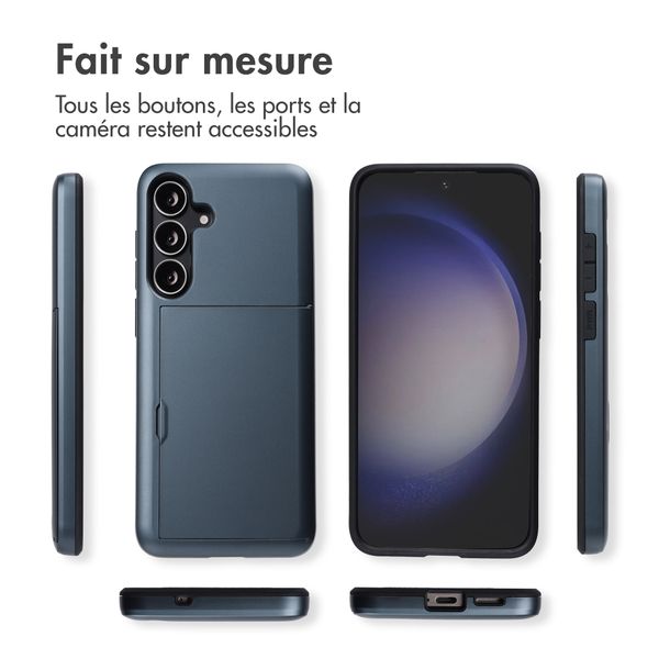 imoshion Coque arrière avec porte-cartes Samsung Galaxy S25 FE - Bleu foncé
