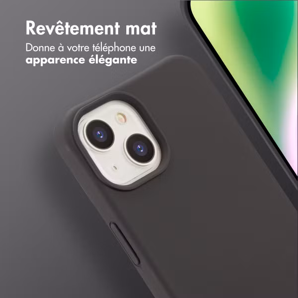 imoshion Coque arrière Color avec cordon amovible et MagSafe Apple iPhone 14 - Noir
