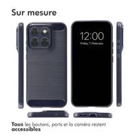 imoshion Coque Brushed Motorola Edge 70 Fusion - Bleu foncé