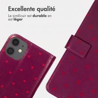 imoshion Étui de télephone portefeuille Design Apple iPhone 11 - Crush Check Coral Dust