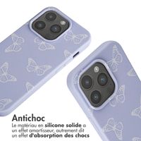 imoshion Coque design en silicone avec cordon Apple iPhone 15 Pro - Butterfly