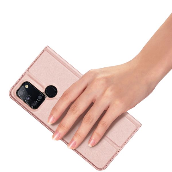 Dux Ducis Étui de téléphone Slim Samsung Galaxy A21s - Rose Champagne