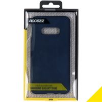 Accezz Coque Liquid Silicone Samsung Galaxy S10e - Bleu