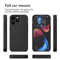 imoshion Coque arrière avec porte-cartes Apple iPhone 15 Pro Max - Noir