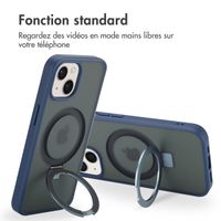 Accezz Coque Ring Stand avec MagSafe iPhone 15 - Blue