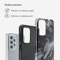 Selencia Coque arrière Vivid Tough Samsung Galaxy A33 - Chic Marble Black