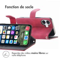 imoshion Etui de télephone portefeuille avec cordon Apple iPhone 16 - Rood