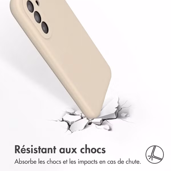 Accezz Coque Liquid Silicone Samsung Galaxy A57 (5G) - Stone