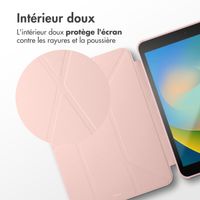 imoshion Coque tablette Origami iPad 9 (2021) 10.2 pouces / iPad 8 (2020) 10.2 pouces / iPad 7 (2019) 10.2 pouces - Rose