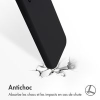Accezz Coque Liquid Silicone Google Pixel 9A - Noir