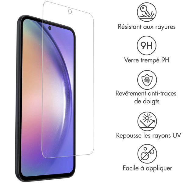 Accezz Protection d'écran en verre trempé 2-pack Samsung Galaxy A54 / S23 FE