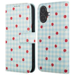 imoshion Étui de télephone portefeuille Design Apple iPhone 17 - Cherry Check