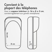 imoshion Support de téléphone pour vélo résistant aux éclaboussures avec pare-soleil - Noir