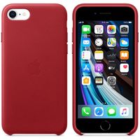 Apple Coque Leather Apple iPhone SE (2022 / 2020) - Red