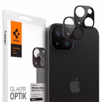 Spigen GLAStR EZ Fit Optik Protection d'objectif de caméra (pack de 2) Apple iPhone 15 / 15 Plus - Noir