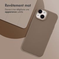 imoshion Coque Couleur Apple iPhone 15 - Marron