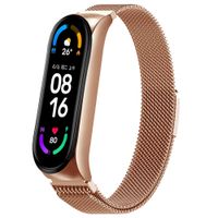 imoshion Bracelet magnétique milanais le Xiaomi Mi Band 5 / 6 - Rose Dorée