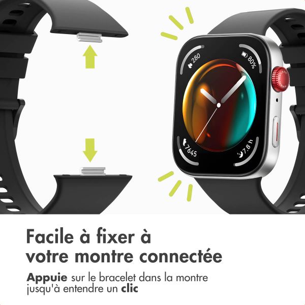 imoshion Bracelet silicone Huawei Watch Fit 4 / 4 Pro - Noir