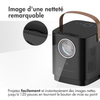 imoshion Mini-projecteur - Mini-vidéoprojecteur WiFi - 3400 lumens - Noir