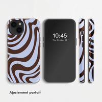 Selencia Coque arrière Vivid Apple iPhone 14 - Dream Swirl Chocolate