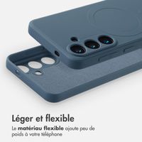 imoshion Coque Couleur avec MagSafe Samsung Galaxy S25 - Bleu foncé