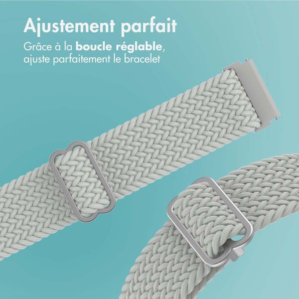 imoshion Bracelet tissée en nylon - Connexion universelle 20 mm - Gris