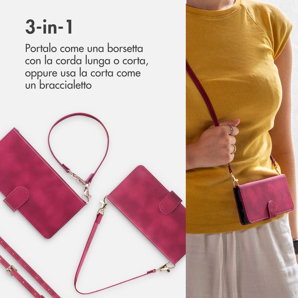 imoshion Etui de télephone portefeuille avec cordon Oppo Reno15 F (5G) - Rouge