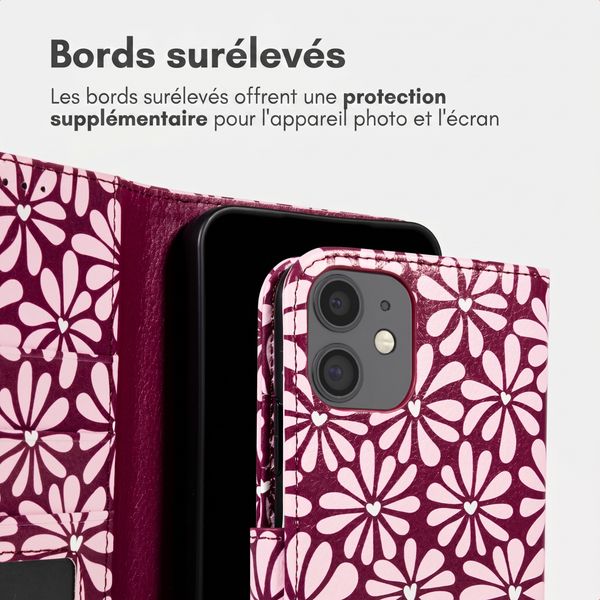 imoshion Étui de télephone portefeuille Design Apple iPhone 11 - Bloom Love Blush