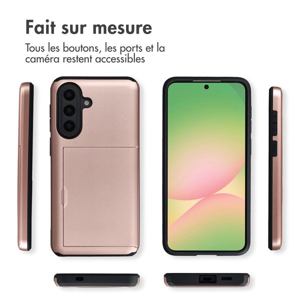 imoshion Coque arrière avec porte-cartes Samsung Galaxy A57 (5G) - Rose Gold