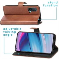 imoshion Étui de télephone portefeuille de luxe OnePlus Nord CE 5G - Marron
