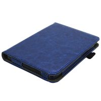 imoshion Étui de liseuse portefeuille en cuir végan Kobo Clara HD - Bleu foncé