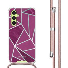 imoshion Coque Design avec cordon Samsung Galaxy A34 (5G) - Bordeaux Graphic